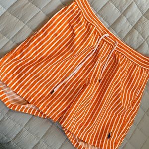 Polo by Ralph Lauren Striped Orange & White Men’s Swimsuit